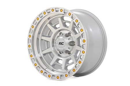 Rough Country 85 Series Wheel | Simulated Beadlock | Full Machine | 17x9 | 5x5 | -12mm