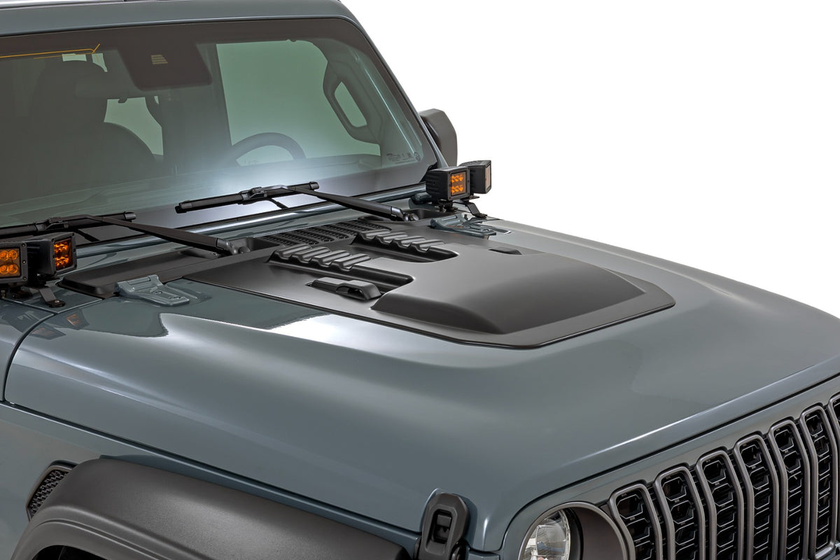 Hood Scoop | PGG Sarge Green | Jeep Gladiator JT/Wrangler JL 4WD (2018-2025)