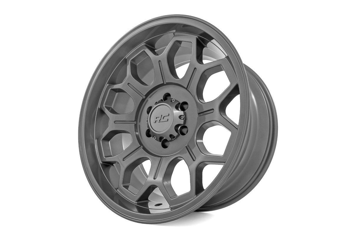 Rough Country 77 Series Wheel | One-Piece | Gunmetal Gray | 20x9 | 6x5.5 | -12mm