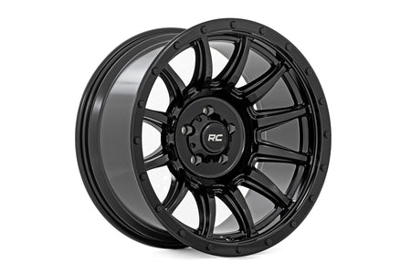 Rough Country 90 Series Wheel | One-Piece | Gloss Black | 20x9 | 6x5.5 | 0mm