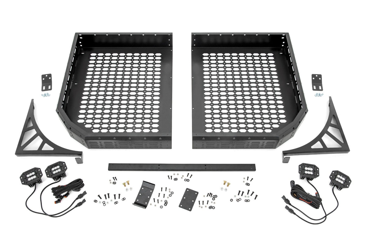 Cargo Rack | Dual 2" Black LED Pairs | Flush Mount | CFMOTO UFORCE 1000 