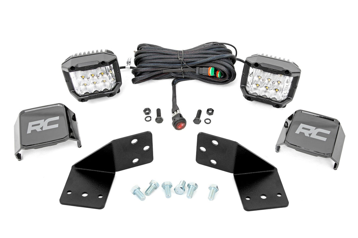 LED Light Kit | Rear Mount | 3" Chrome Pair | Wide Angle | CFMOTO UFORCE 1000