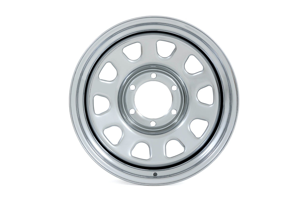 Steel Wheel | Chrome | 17x9 | 5x5 | 3.30 Bore | -12