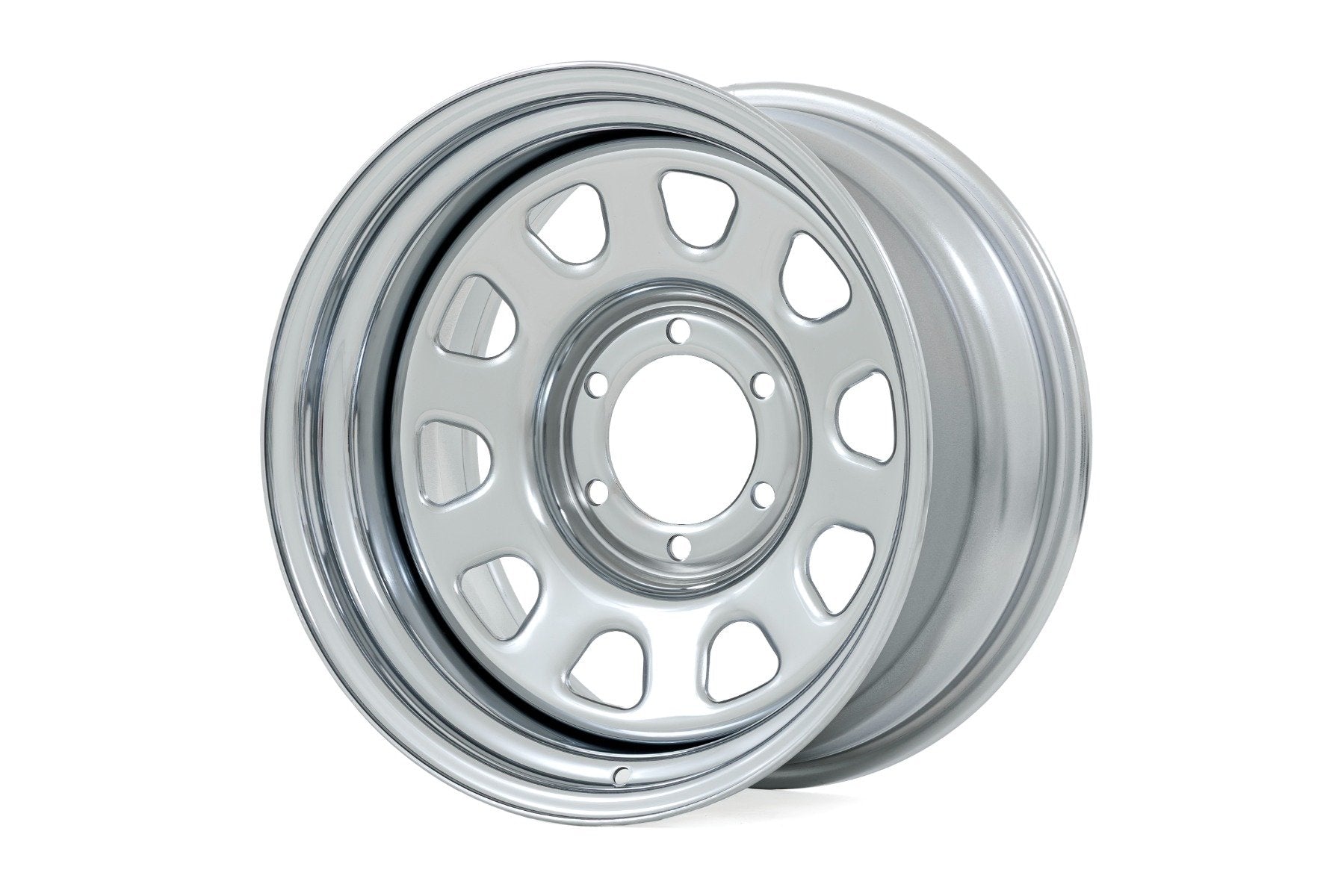 Steel Wheel | Chrome | 15x8 | 5x5.5 | 4.25 Bore | -19mm