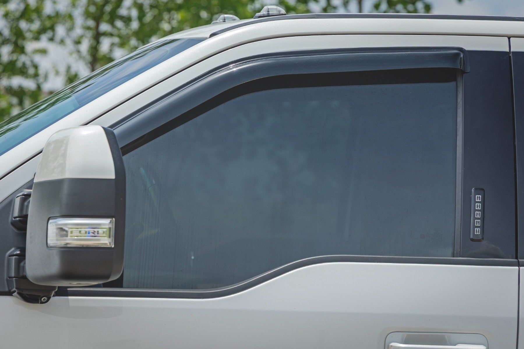 Side Window Deflectors | Tape On Rain Guard | Ford F-150 (17-25)/F-250 (15-26)