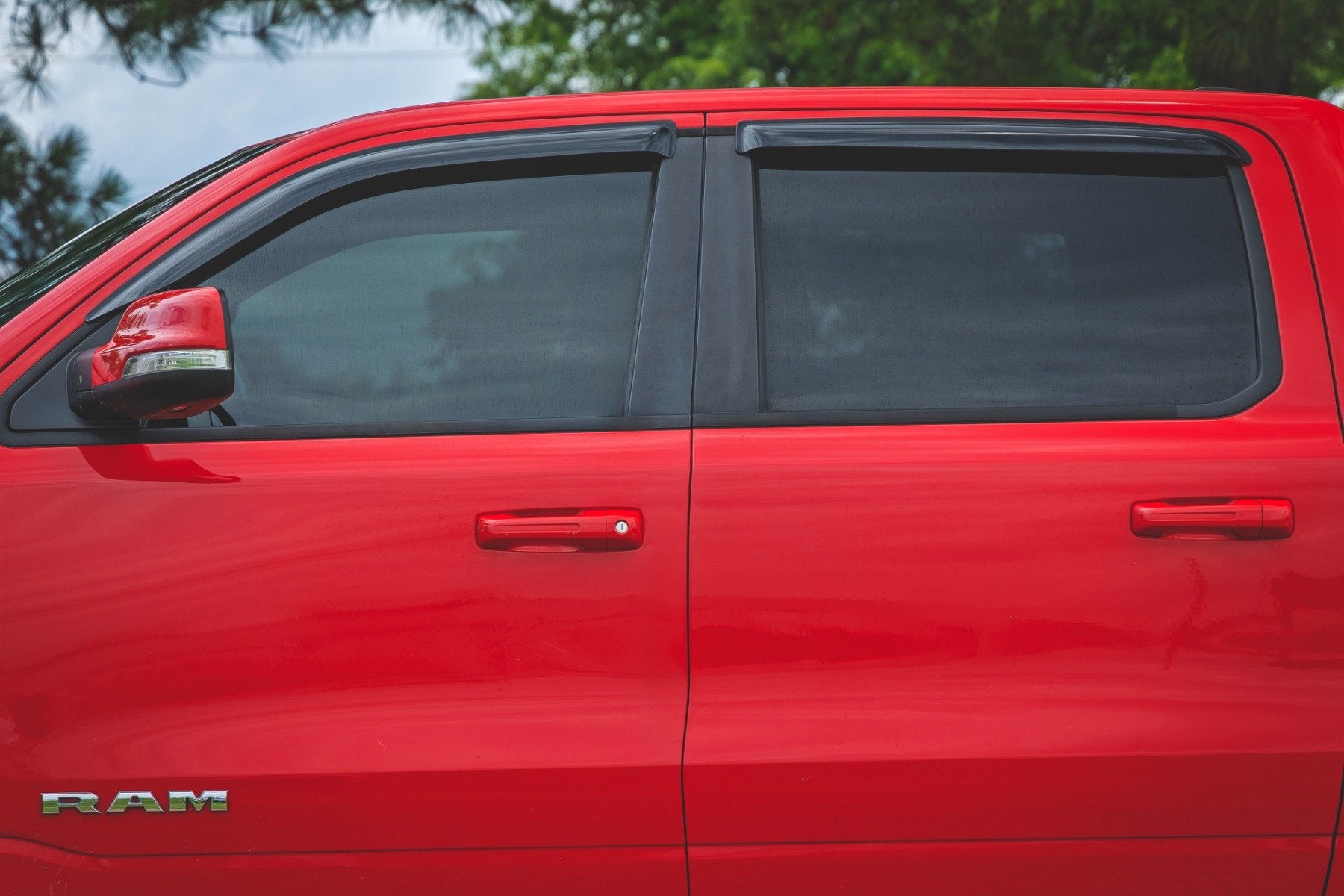 Side Window Deflectors | Tape On Rain Guard | Ram 1500 (19-26)/1500 TRX (21-24) 