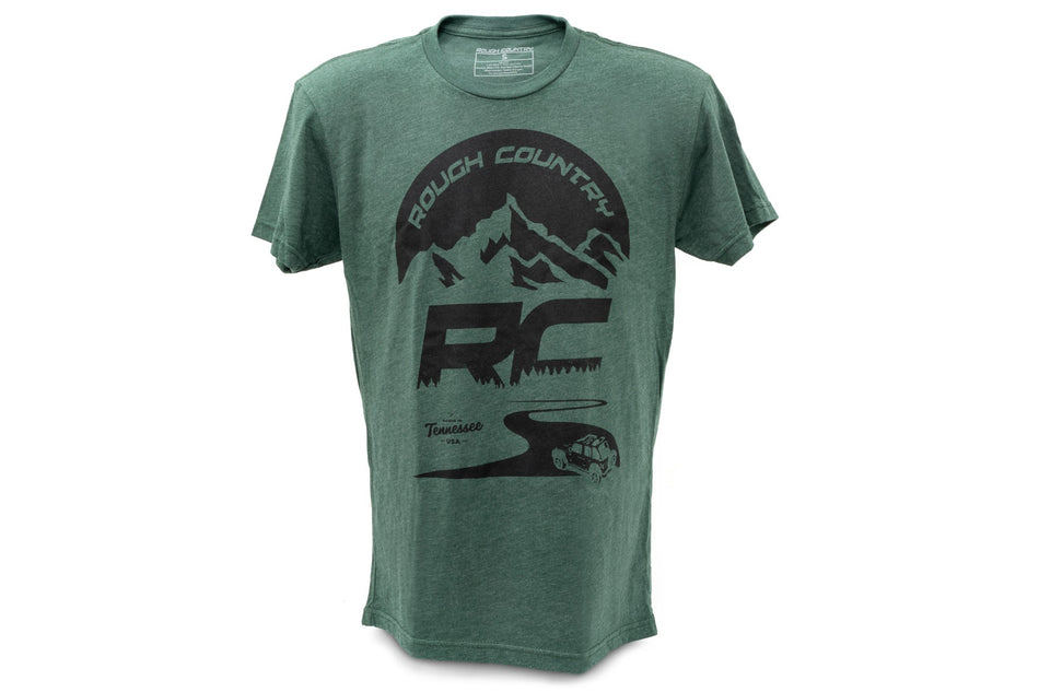 Rough Country T-Shirt | RC Mountains | Forest Green | SM