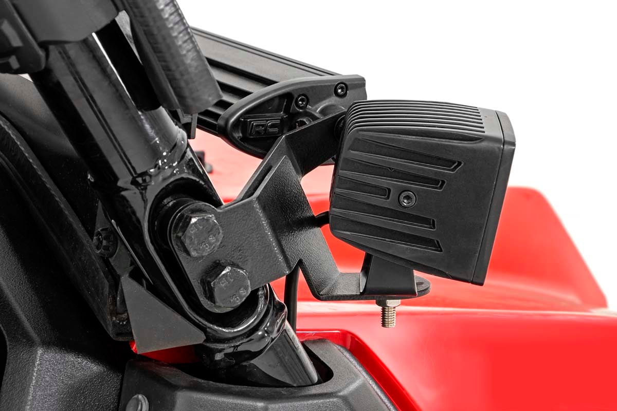 LED Light Kit | Cage Mount | 2" Chrome Pair | Wide Angle | Honda Pioneer 1000 