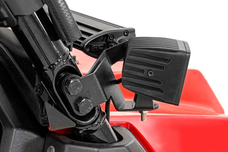 LED Light Kit | Cage Mount | 2" Chrome Pair | Wide Angle | Honda Pioneer 1000 