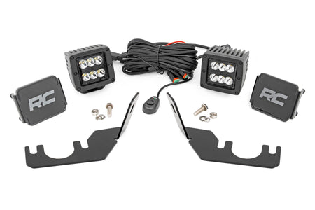 LED Light | Rear Mount | 2" Black Pair | Spot | Kawasaki Teryx 4 1000/Teryx 800 
