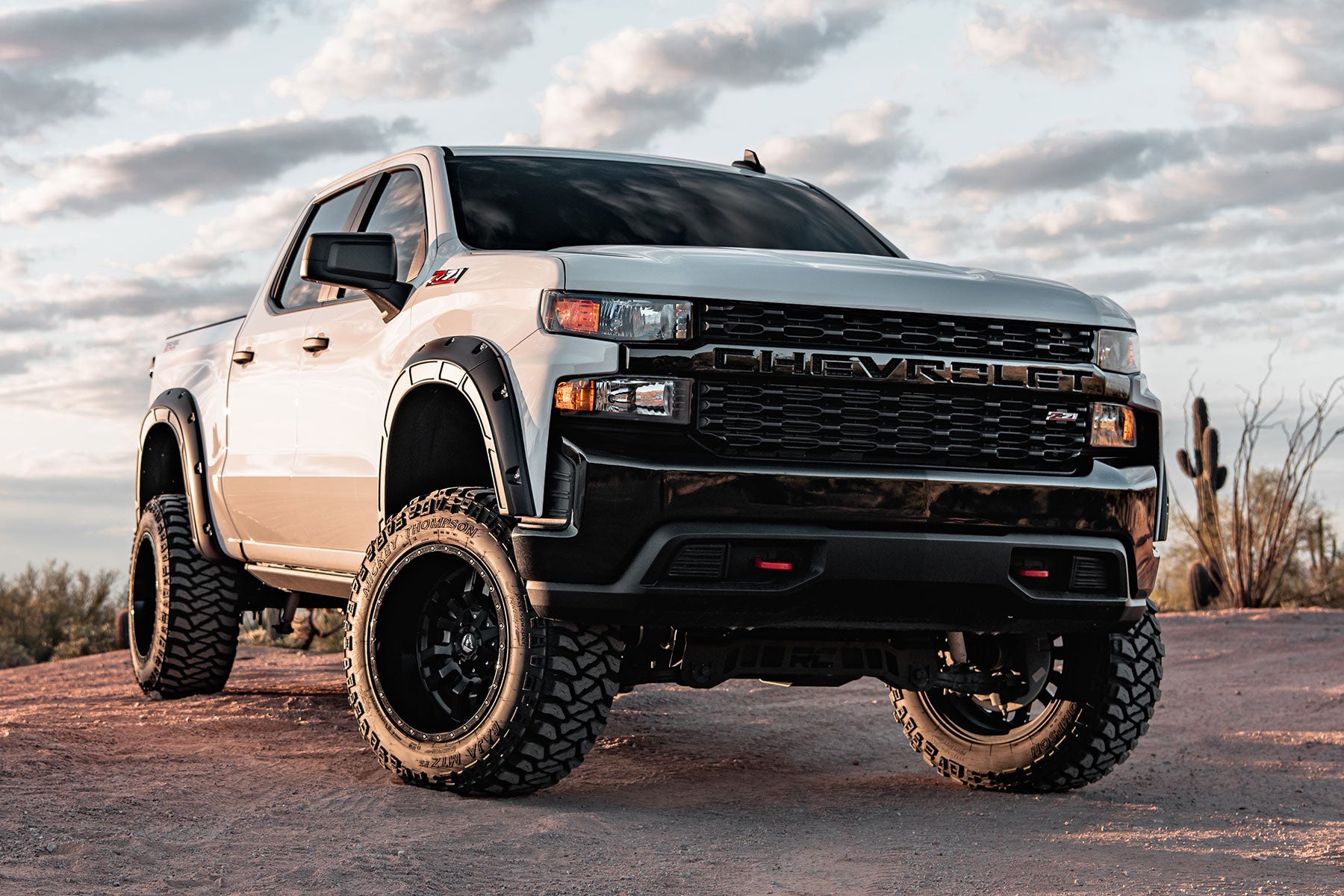 Fender Flares | Defender | G9K Satin Steel | Chevy Silverado 1500 (19-24)