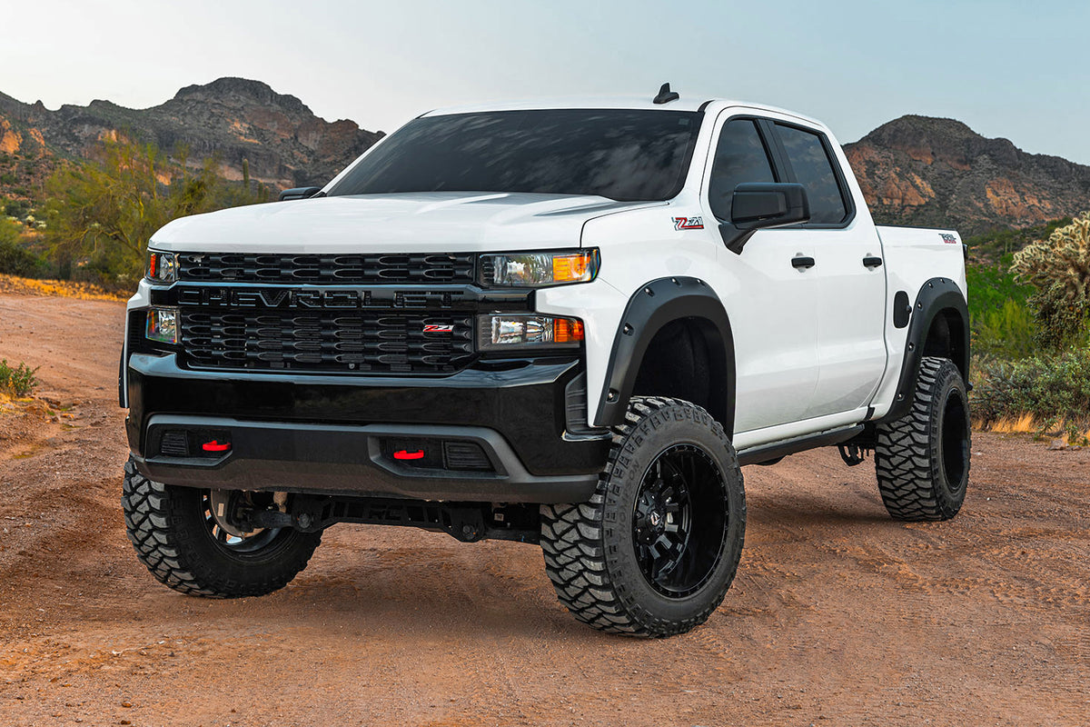 Pocket Fender Flares | GA0 Northsky Blue | Chevy Silverado 1500 (22-24)
