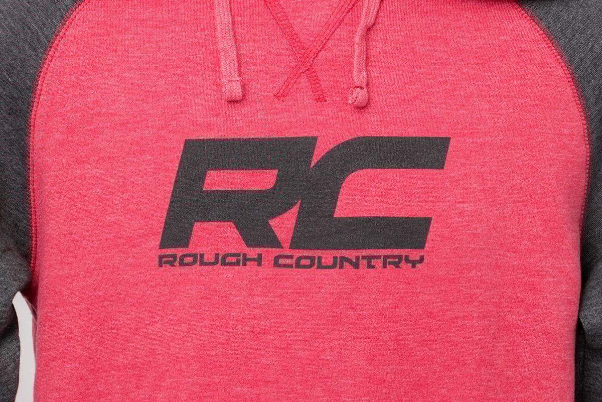 Rough Country Hoodie | Heater | Red/Gray | 2XL