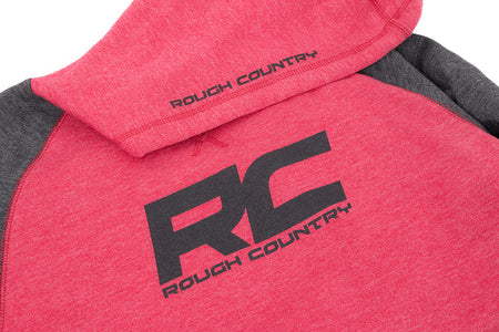 Rough Country Hoodie | Heater | Red/Gray | SM