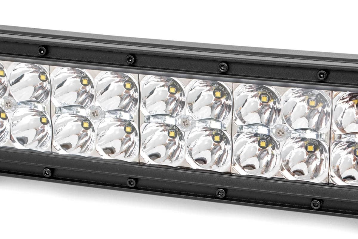 30 Inch Chrome Series LED Light Bar | Curved | Dual Row | Cool White DRL