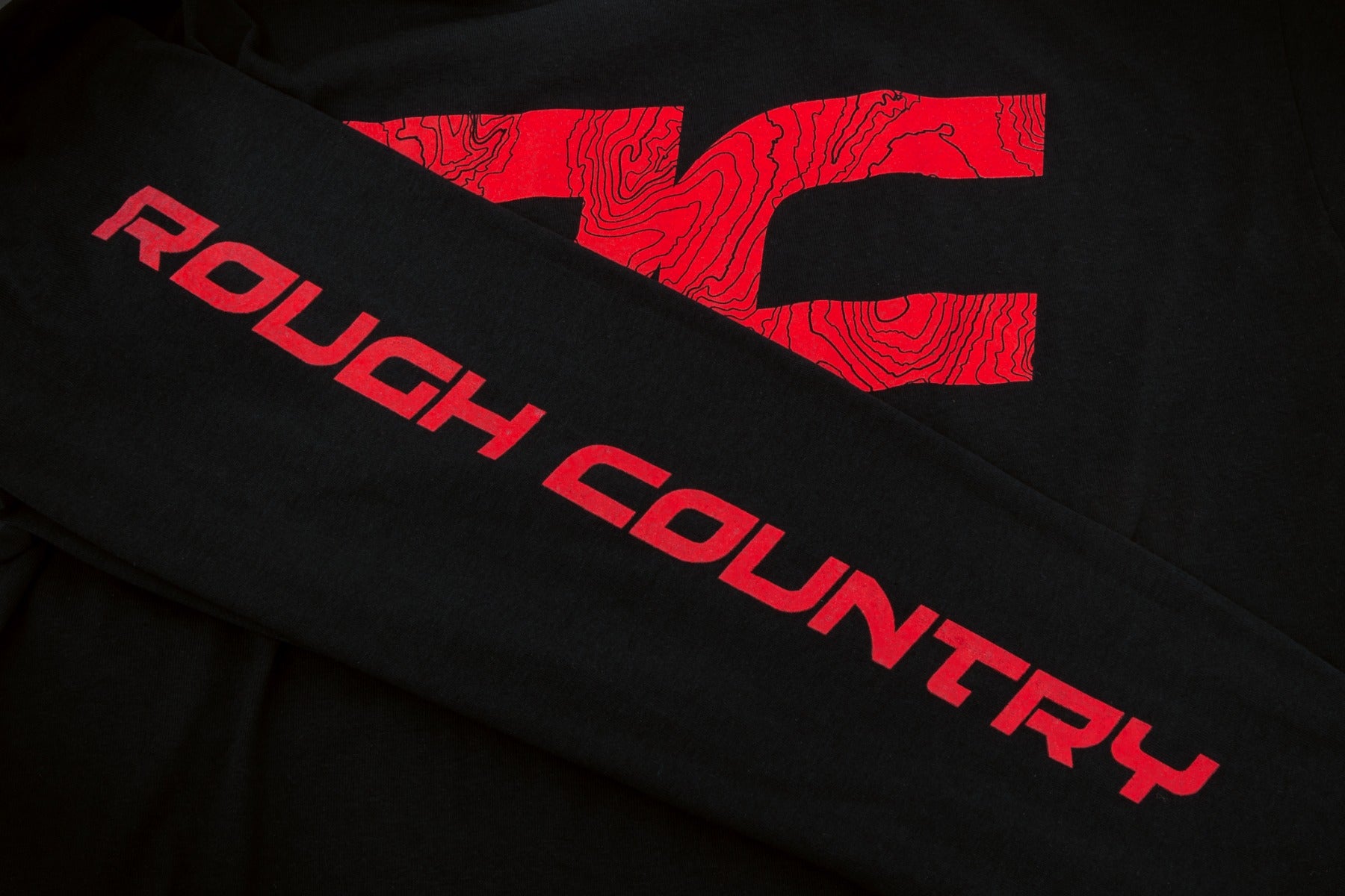 Rough Country Long Sleeve | RC Tread Sleeve | Black| XL