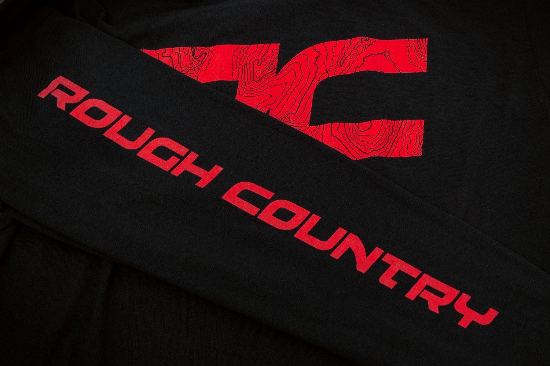Rough Country Long Sleeve | RC Tread Sleeve | Black|2 XL