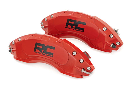 Caliper Covers | Rear | Red | Non-Sport | Jeep Wrangler JL (18-25)/Wrangler Unlimited (18-25) 