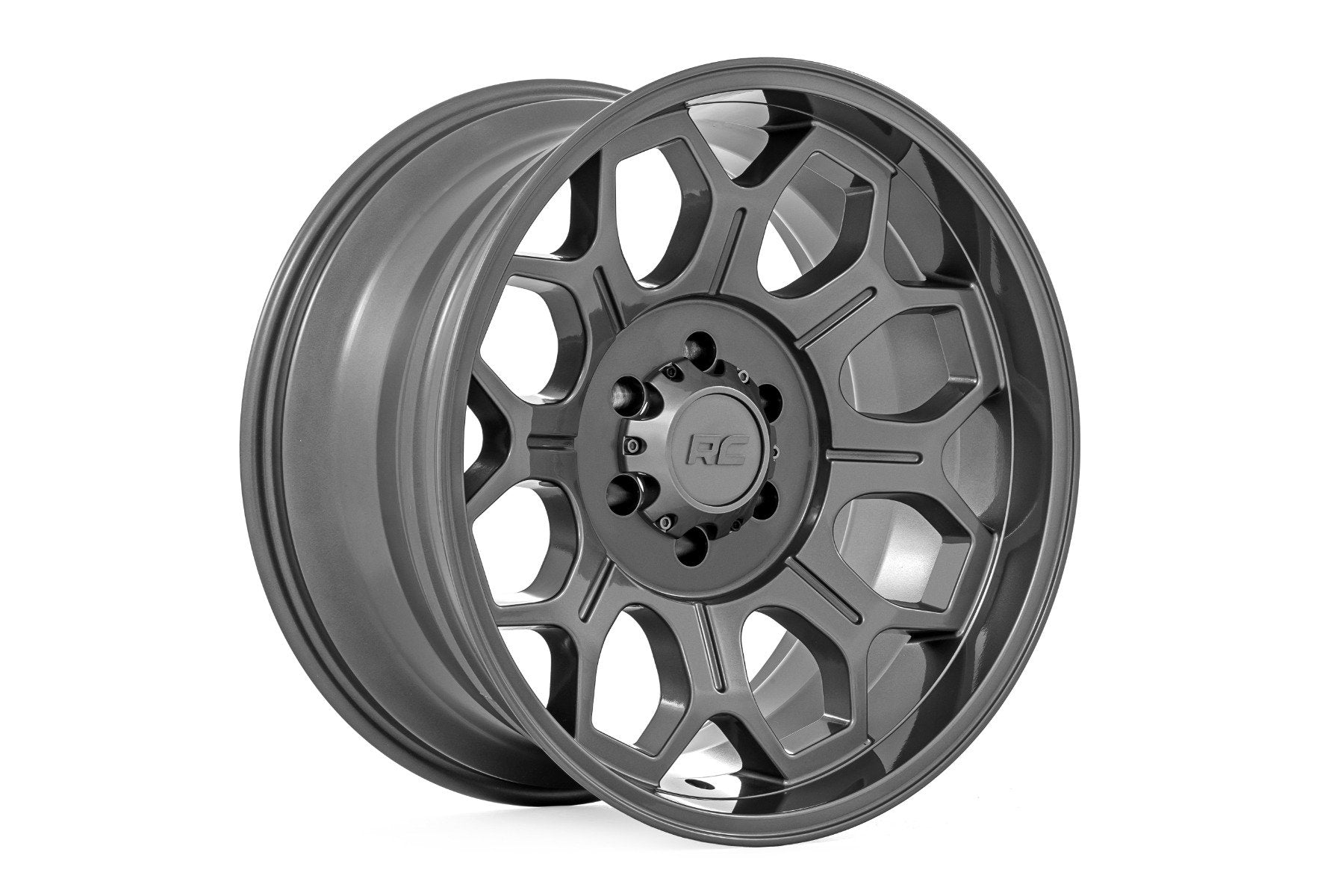Rough Country 77 Series Wheel | One-Piece | Gunmetal Gray | 20x9 | 6x5.5 | 0mm